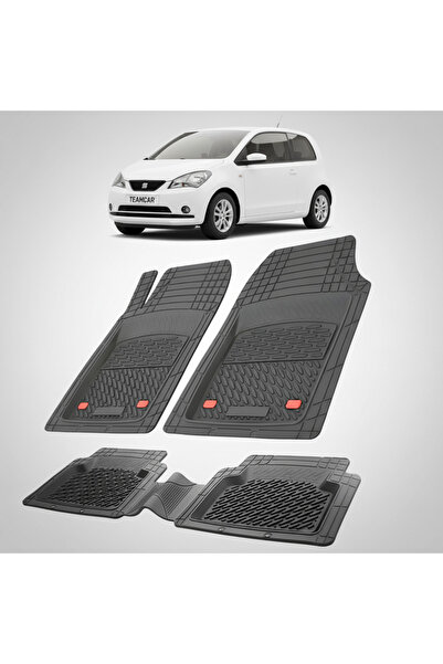 TEAMCAR Πατάκια δαπέδου συμβατά με Seat Mii Hatchback 3θυρο 2011-2019 |   Μαύρο