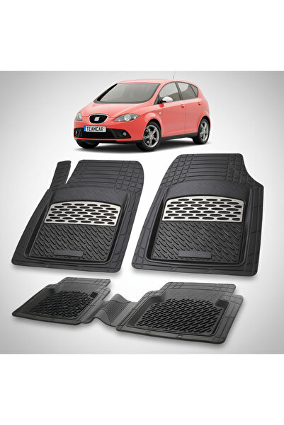 TEAMCAR Συμβατά πατάκια δαπέδου για Seat Altea MPV Mk1 2004-2015 |   Ασήμι