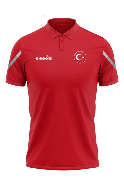 Diadora Μπλουζάκι κάμπινγκ ομάδας Alto 25 Milli Team Κόκκινο