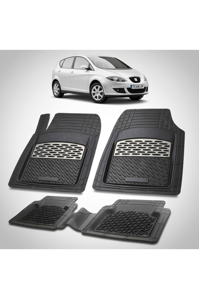 TEAMCAR Συμβατά πατάκια δαπέδου για Seat Toledo MPV Mk3 2004-2009 |   Ασήμι