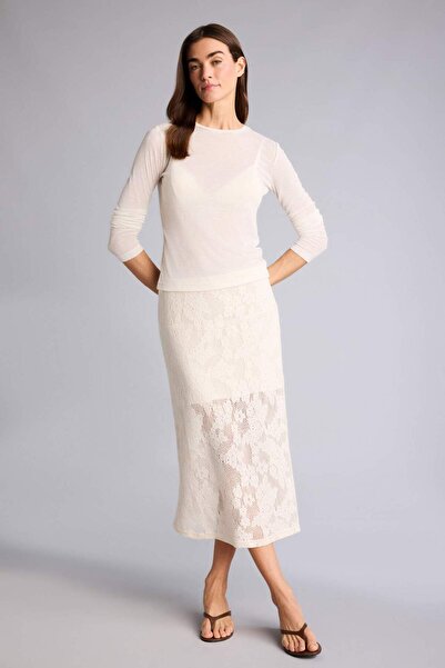 DeFacto Κανονική μίντι φούστα με μεσαία μέση H4046AX26SM