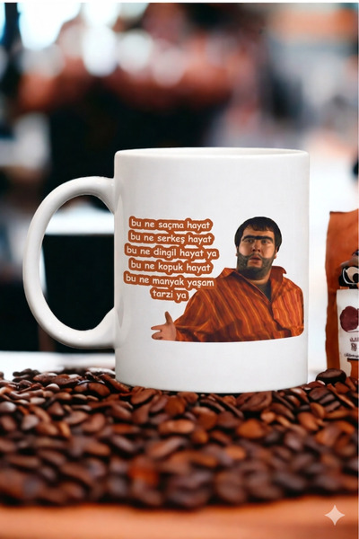 PembeCadde 1. Kalite Kişiye Özel Tasarım Baskı Kupa Recep İvedk Kahve Kupası