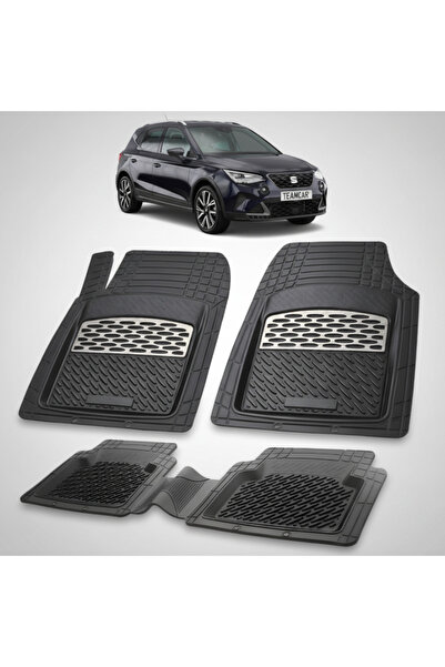 TEAMCAR Πατάκια δαπέδου συμβατά με Seat Arona SUV Facelift 2021-2026 |   Ασήμι