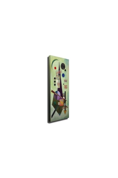 OEM Tablou decorativ Re-Bloom, lemn/pânză, multicolor, 30 x 80 cm