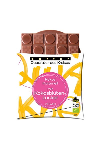 ZOTTER CHOCOLATE Βιολογική και δίκαιης προέλευσης βίγκαν σοκολάτα με καρύδα, ...