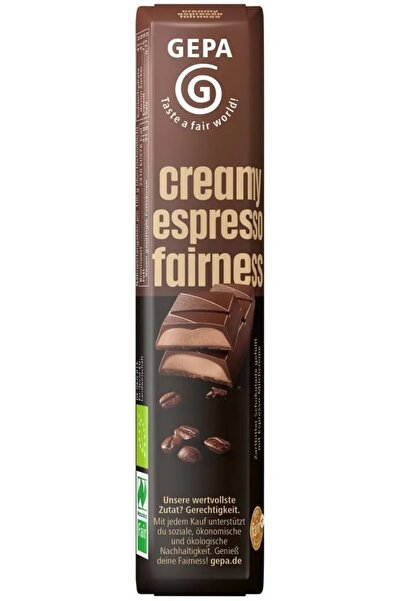 Gepa Βιολογική και δίκαιης προέλευσης κρεμώδης σοκολάτα εσπρέσο, 37,5γρ.