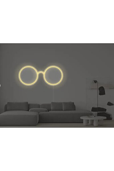 Slasa Eyewear Neon Sign 40x60 cm Yellow LED 6 mm Acrylic Base Optical Shop Wa...