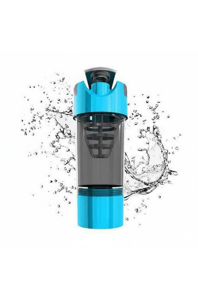 Alcoach 3 Layers Protein Shaker Protein Cup Water Bottle Leak-Proof Sports Mi...