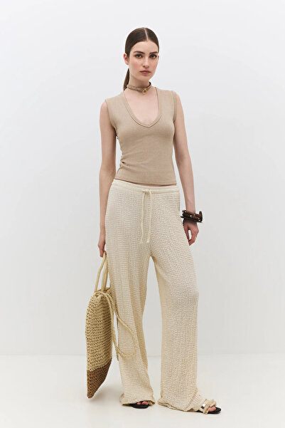 No Matter What Comfortable Cut Bubble Pants with Elastic Waist
