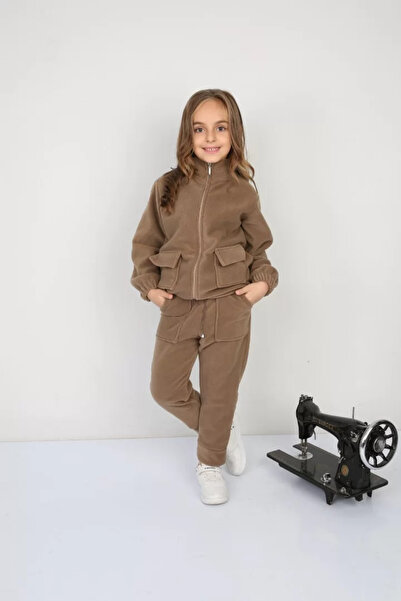 MORADO SE SIENTE PERFECTO Shaved Fleece Rubber Laced Double Pocket Casual Gir...