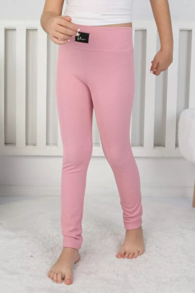 MORADO SE SIENTE PERFECTO Fleece-Lined Corded Fabric Girls' Casual Leggings w...