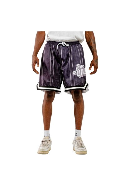 BEE UNUSUAL Ρετρό σορτς μπάσκετ μαύρα Μ