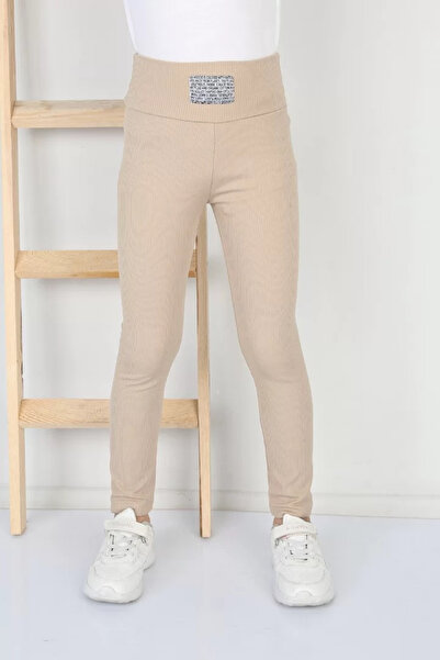 MORADO SE SIENTE PERFECTO Corded Fabric Fleece-Lined Mink Girl's Daily Leggings