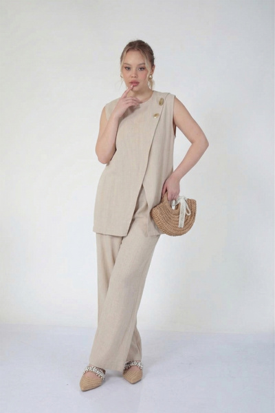 Suede Style 5856 - Κομψό, άνετο, λεπτό υφαντό ύφασμα με όψη βαμβακερού λινού,...