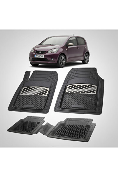 TEAMCAR Πατάκια δαπέδου συμβατά με Seat Mii Hatchback 5θυρο 2011-2019 |   Ασήμι