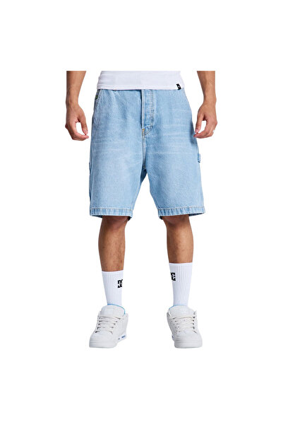 DC Φαρδύ τζιν σορτς τύπου κάρπεντερ, ανοιχτό ινδιγκό, 30