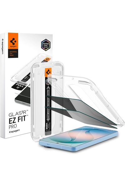 Spigen واقي شاشة GLAStR EZ Fit PRO للخصوصية (عبوة من قطعتين) لهاتف سامسونج جا...