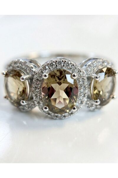 ERU JEWELLERY 925 Ayar Gümüş Sultanit Küpe – Çok Taşlı Renk Değiştiren Doğal ...