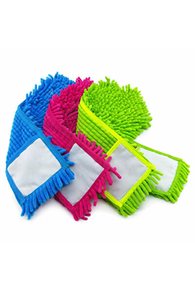 UMBEX PLUS Mikrofiber Makarna Mop 50 Cm Yedek Mop Yer Temizleme Mopu Ekstra M...