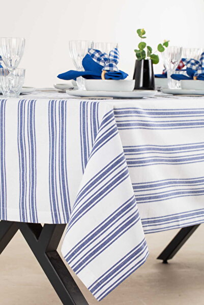 Lucien Home Striped Cotton Tablecloth