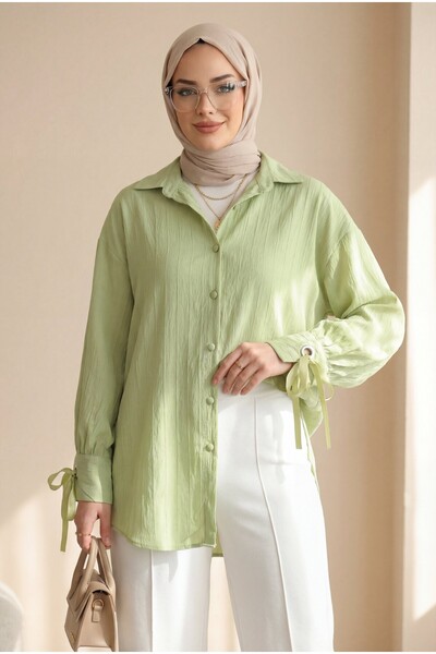 HİJABAYA Πουκάμισο με διακοσμητικά κορδόνια και σχέδιο φράουλας