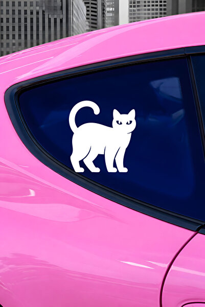 New Jargon Cat Figured Car Sticker – Car Decoration Sticker - Cute Cat Sticke...