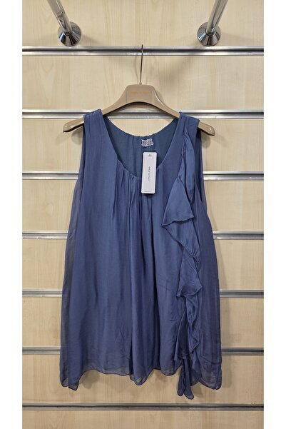 Park Moda Ιταλική μεταξωτή μπλούζα αμάνικη