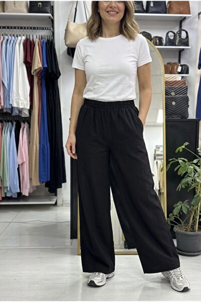 sarıdağ Τζιν παντελόνι παλάτσο με φαρδιά μπατζάκια