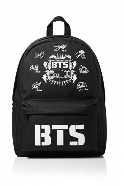 TOFİSA Women's Black Printed Backpack - 28250-Black