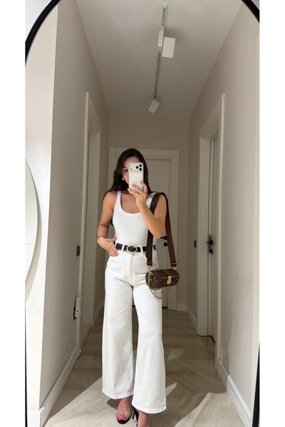 mrc Women's Belted Jeans Trousers