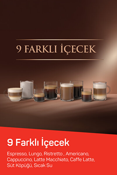 Arzum OK0042 Okka Barista Pro Otomatik Espresso Makinesi 1400W, Duo Heat Teknolojisi, Bakır