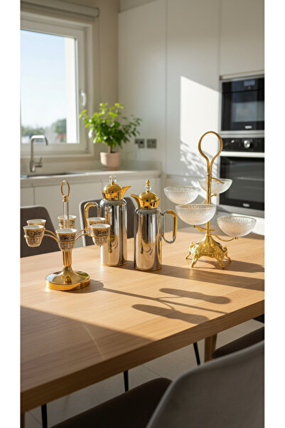 Generic Elegant All-In-One Hospitality Set Featuring a Tea and Coffee Set + D...