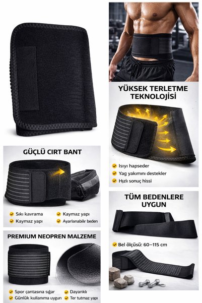 genel tr Sweating Sauna Belt Corset Waist Belly Area Slimming