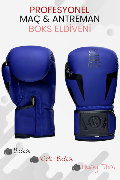 Hsport Yüksek Kalite Profesyonel Deri Boks Eldiveni Kick Boks Muay Thai 10 OZ...