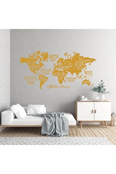 MAXPIX - Global World Map Wall Vinyl Decal Sticker
