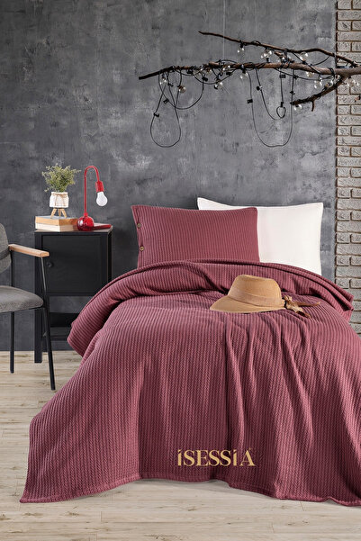 Isessia Σετ κάλυμμα κρεβατιού Elora Μονό Πλεκτό Πικέ