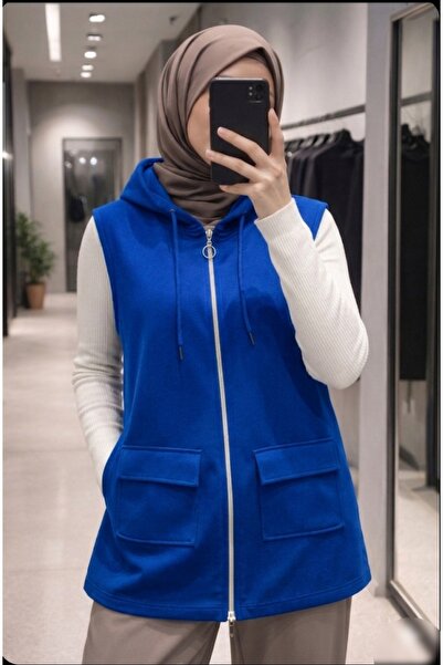 Azram Fashion Ženski prsluk sa kapuljačom
