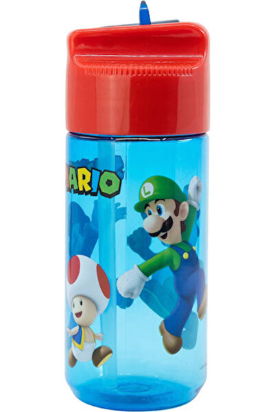 Stor Πλαστικό Παγούρι Super Mario & Friends σε Γαλάζιο χρώμα 430ml