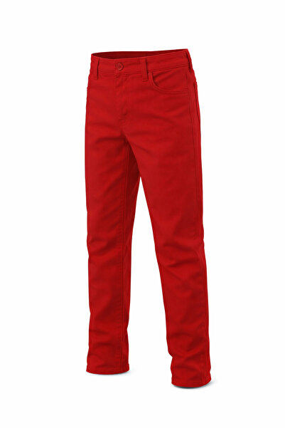 HER ŞEY NOTA www.herseynota.com Pantaloni roșii pentru băieți, croială elegan...