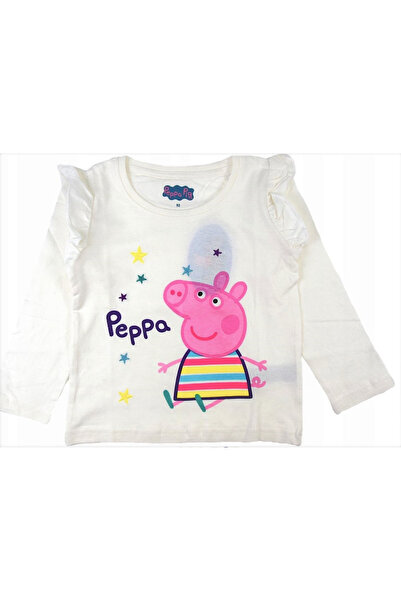 Peppa Pig Μπλούζα με βολάν και μακριά μανίκια