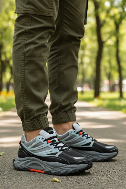 Lufian LF-4182 Ανδρικά μαύρα casual αθλητικά παπούτσια