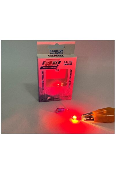FEMEX Diadem T10 W5W Kırmızı Stop&Park Aydınlatma