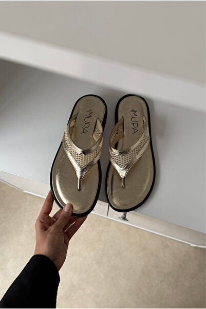 Mupa Shoes Γυναικείο Παντόφλες GOLD