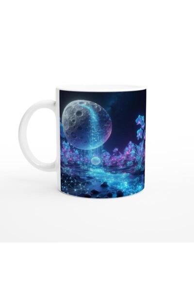 Generic Brand Aquarius Printed Coffee Mug - Zodiac Garden under the Moonlight...