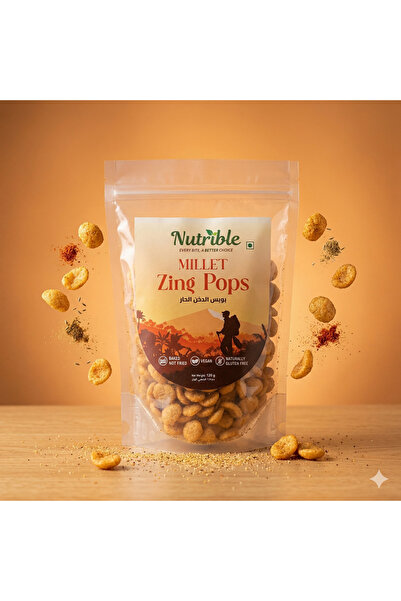 Nutrible Millet Zing (Jowar) Pops | Baked | Gluten Free & Vegan