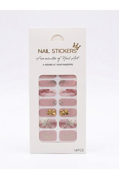 SHEGO NAİL Nail Art Sticker Seti- Kendinden Yapışkanlı 14 Parça ve Mini Törpü...