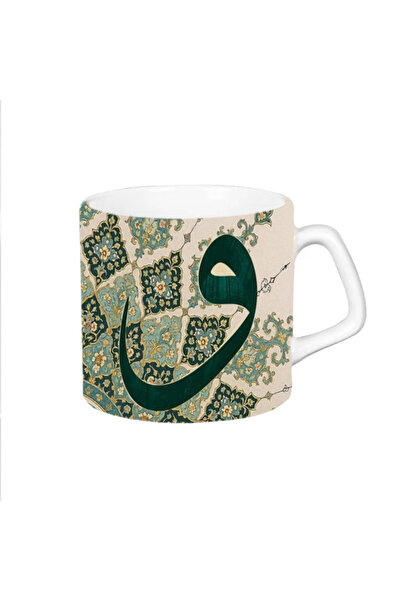 EYBaskı Tasarım Stylish Islamic Mug with Traditional Motifs and Gift Coaster