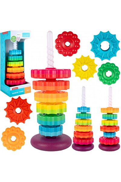 MalPlay Joc de stivuire pentru copii multicolor, dimensiune 41 x 14,5 x 14,5 cm