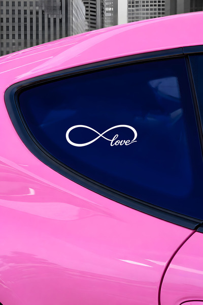 MIGNATIS Love Infinity Sign Sticker Car Sticker -Car Motor Sticker with Love ...