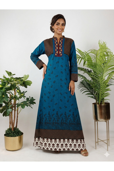 ASIAN Asala Cotton Fabric Modest Style Multi Color Comfortable Fit Abaya